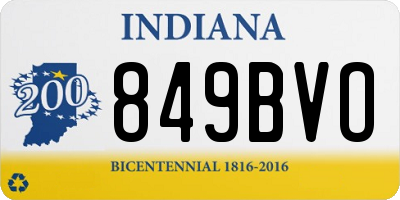 IN license plate 849BVO