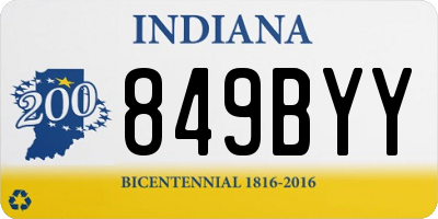 IN license plate 849BYY