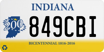IN license plate 849CBI