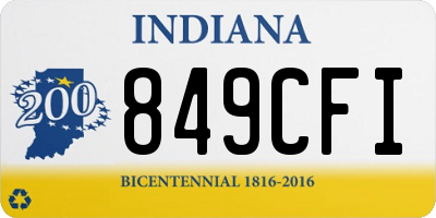 IN license plate 849CFI