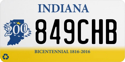 IN license plate 849CHB