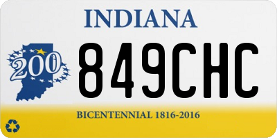 IN license plate 849CHC