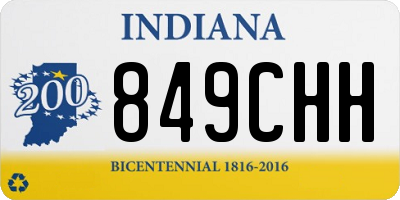 IN license plate 849CHH