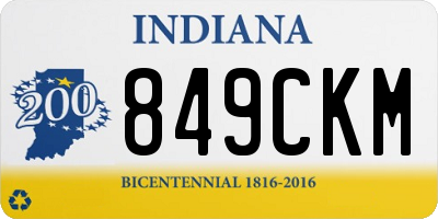 IN license plate 849CKM