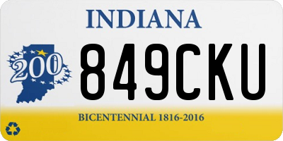 IN license plate 849CKU
