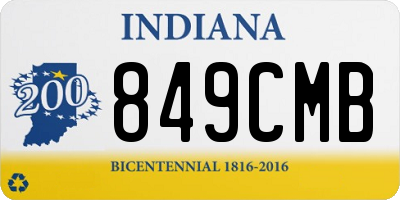 IN license plate 849CMB