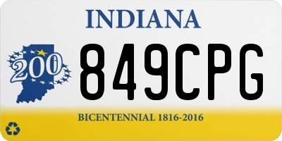 IN license plate 849CPG