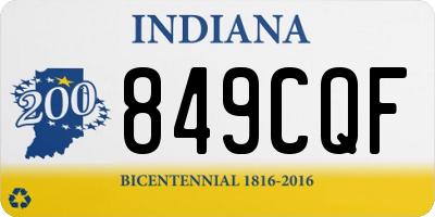 IN license plate 849CQF
