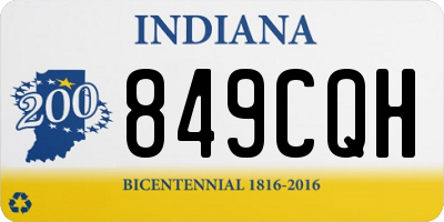IN license plate 849CQH
