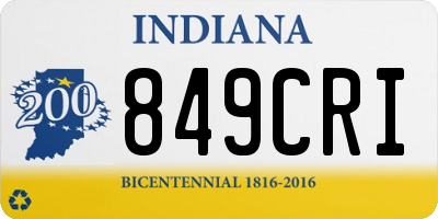 IN license plate 849CRI