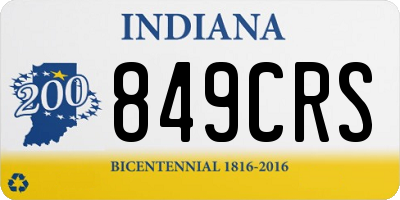 IN license plate 849CRS