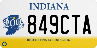 IN license plate 849CTA