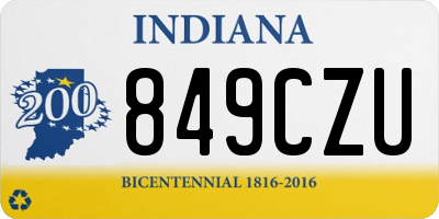 IN license plate 849CZU