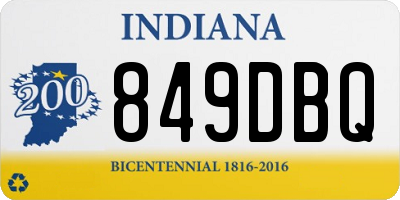 IN license plate 849DBQ