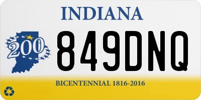 IN license plate 849DNQ