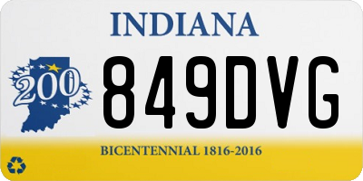 IN license plate 849DVG