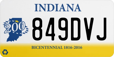 IN license plate 849DVJ