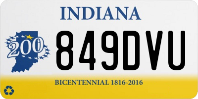 IN license plate 849DVU