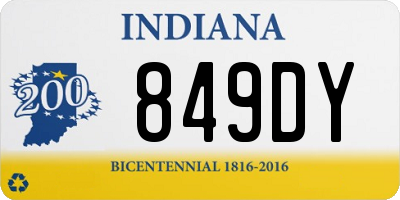 IN license plate 849DY