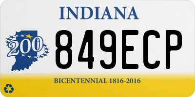 IN license plate 849ECP