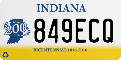 IN license plate 849ECQ