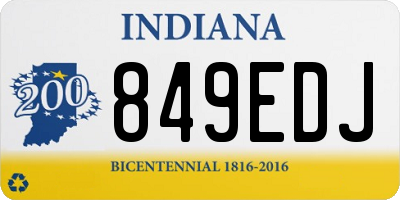 IN license plate 849EDJ