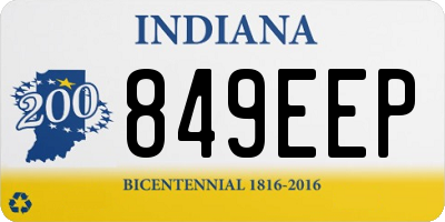 IN license plate 849EEP