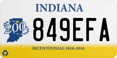 IN license plate 849EFA