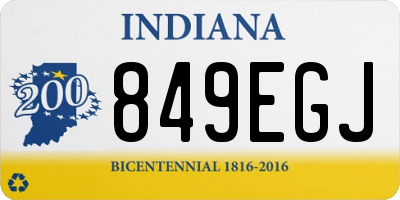 IN license plate 849EGJ