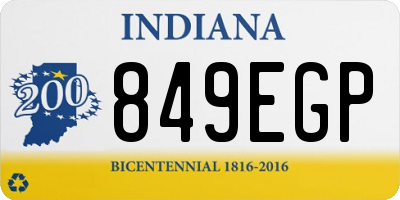 IN license plate 849EGP