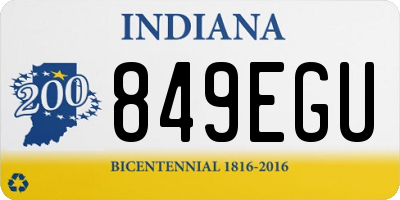 IN license plate 849EGU