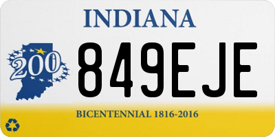 IN license plate 849EJE