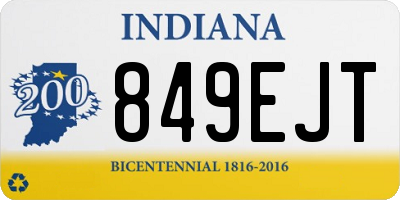 IN license plate 849EJT