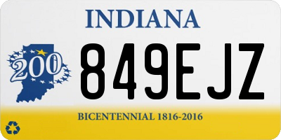 IN license plate 849EJZ