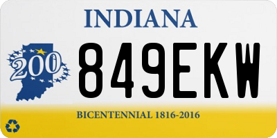 IN license plate 849EKW