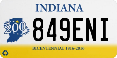 IN license plate 849ENI