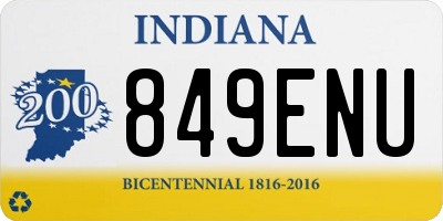 IN license plate 849ENU