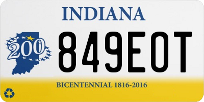 IN license plate 849EOT