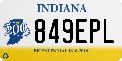 IN license plate 849EPL