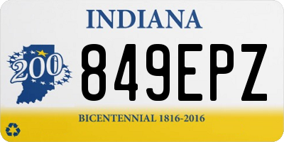 IN license plate 849EPZ