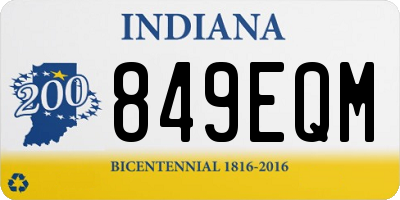 IN license plate 849EQM