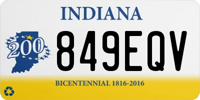 IN license plate 849EQV