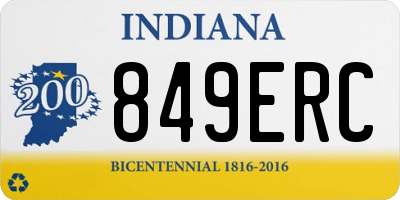 IN license plate 849ERC