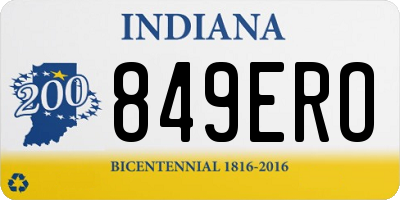 IN license plate 849ERO