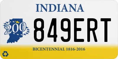 IN license plate 849ERT