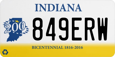 IN license plate 849ERW
