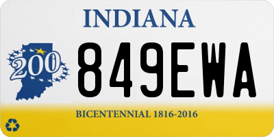 IN license plate 849EWA