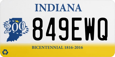 IN license plate 849EWQ