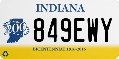 IN license plate 849EWY