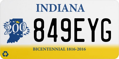IN license plate 849EYG